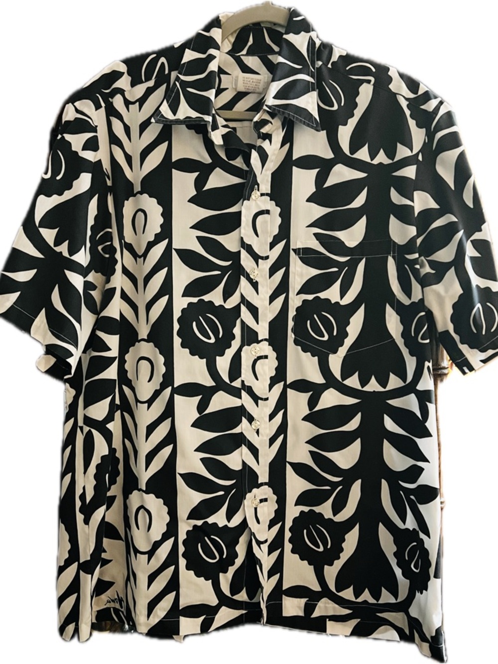 Mamo B&W Aloha Shirt